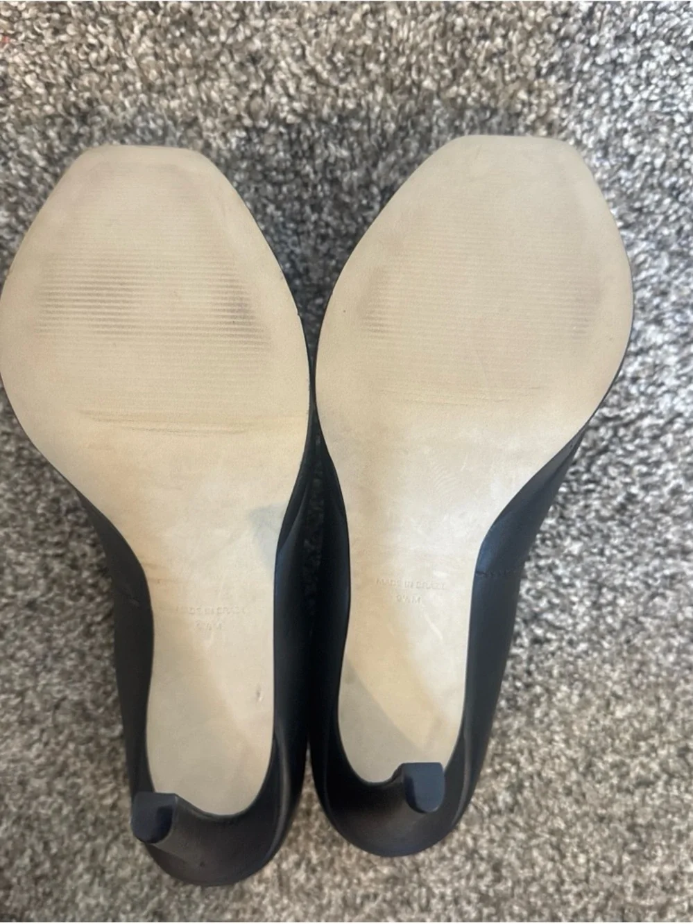 Steve Madden Black Platform Peep-Toe Pumps